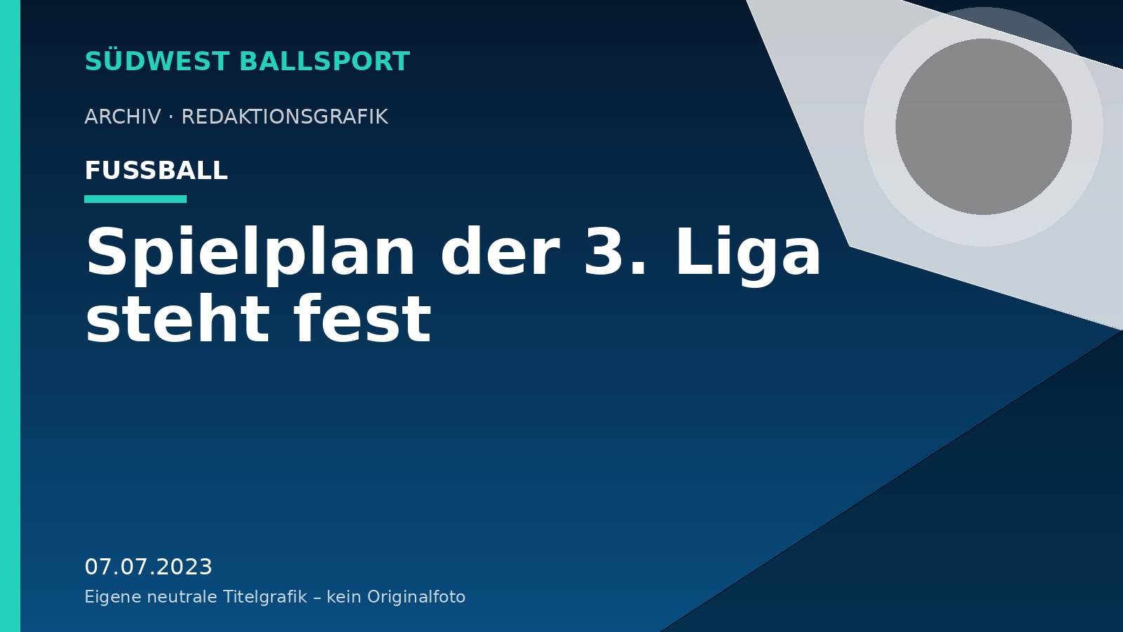 Spielplan der 3. Liga steht fest Spielplan der 3. Liga steht fest – Südwest Ballsport