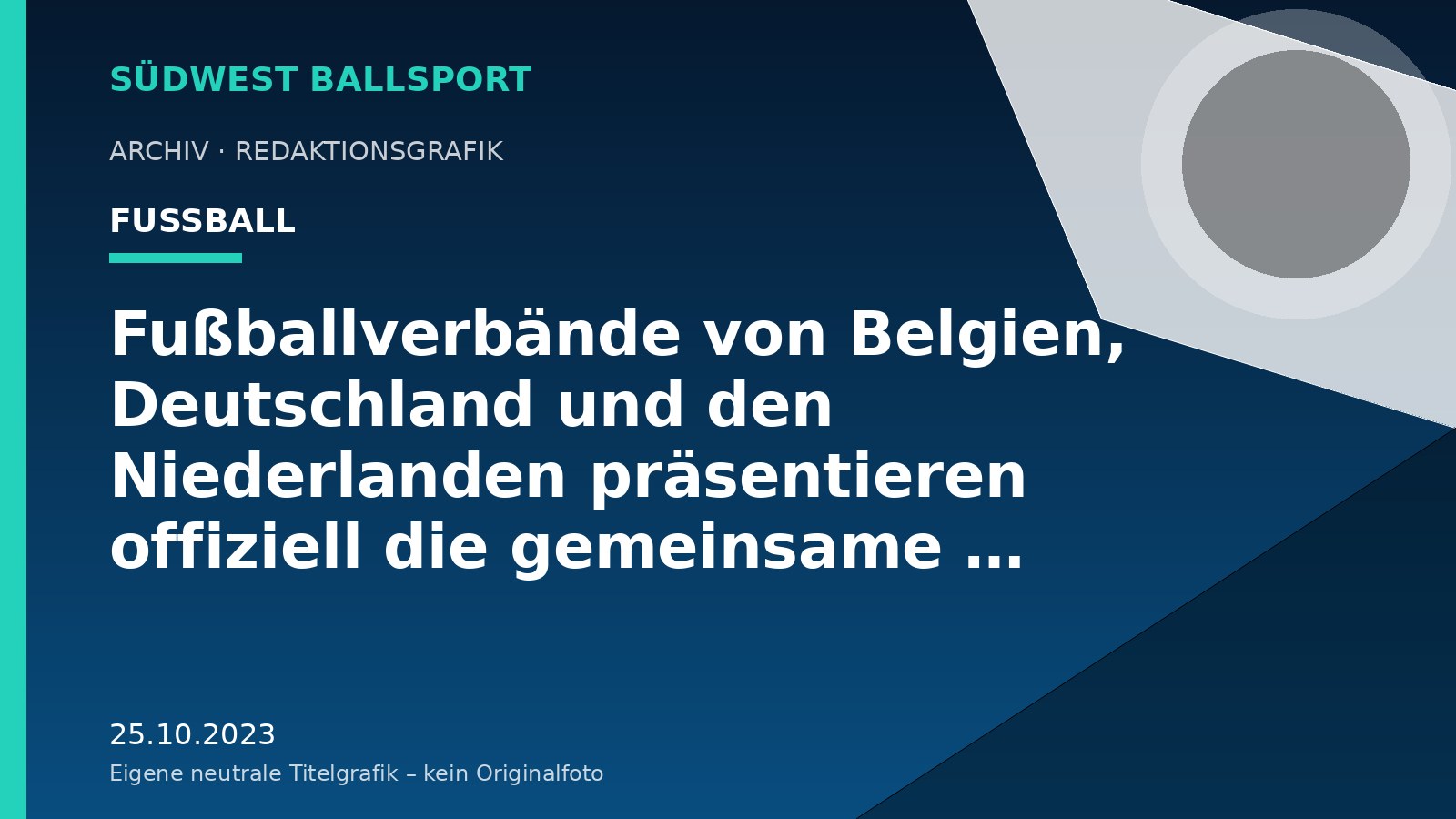 Fußballverbände von Belgien, Deutschland und den Niederlanden präsentieren offiziell die gemeinsame Kandidatur zur Ausrichtung der FIFA Frauen-Weltmeisterschaft 2027™ – Südwest Ballsport