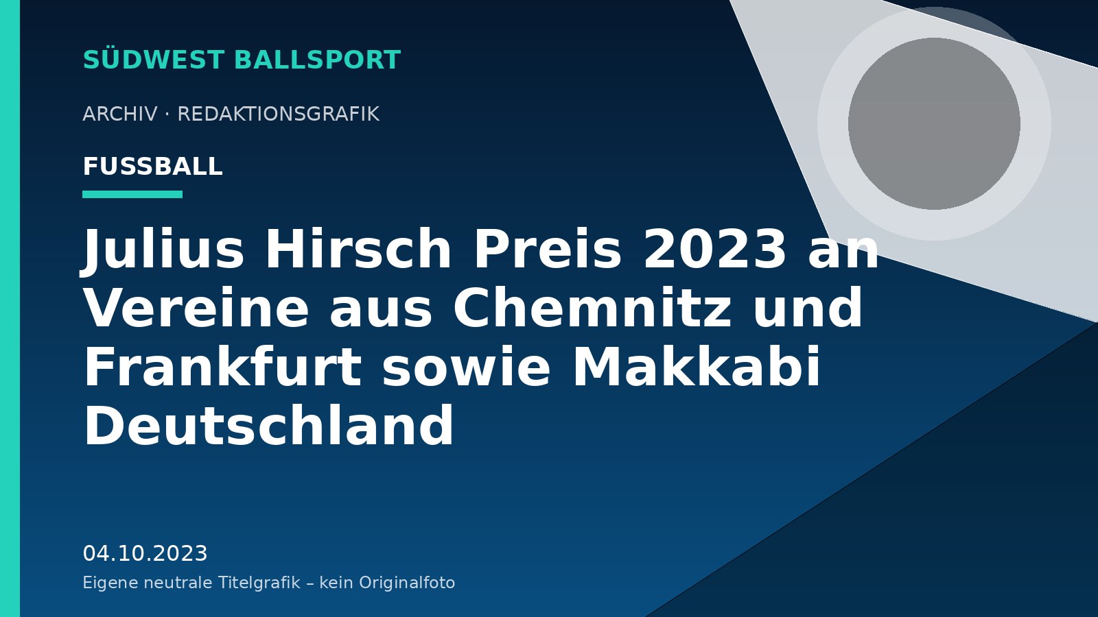 Julius Hirsch Preis 2023 an Vereine aus Chemnitz und Frankfurt sowie Makkabi Deutschland Julius Hirsch Preis 2023 an Vereine aus Chemnitz und Frankfurt sowie Makkabi Deutschland – Südwest Ballsport
