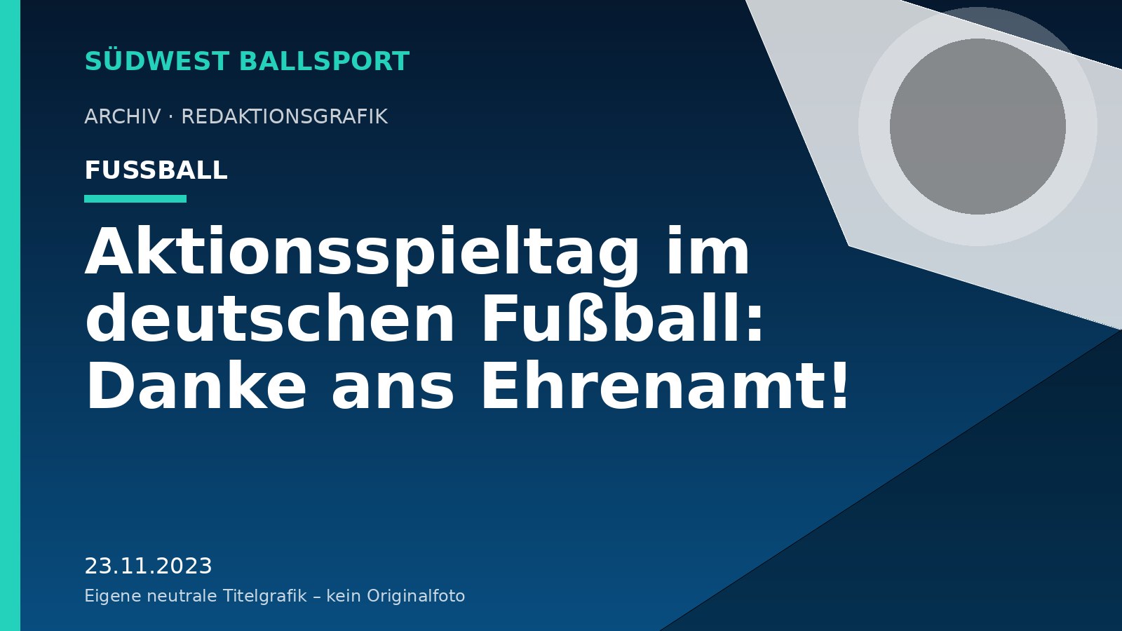 Aktionsspieltag im deutschen Fußball: Danke ans Ehrenamt! Aktionsspieltag im deutschen Fußball: Danke ans Ehrenamt! – Südwest Ballsport