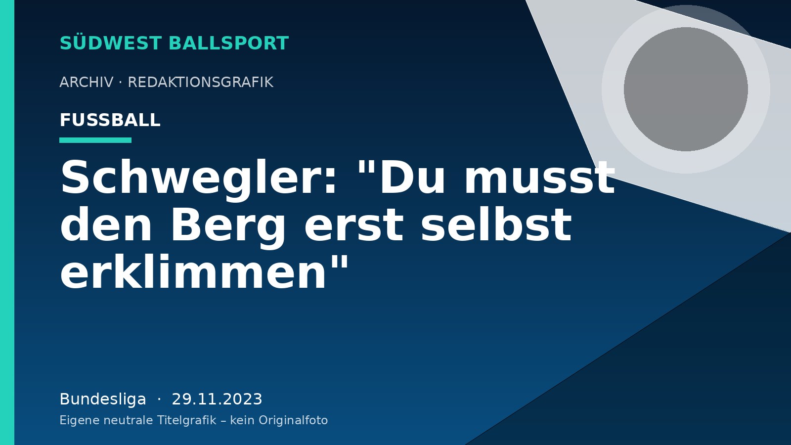 Schwegler: "Du musst den Berg erst selbst erklimmen" – Südwest Ballsport