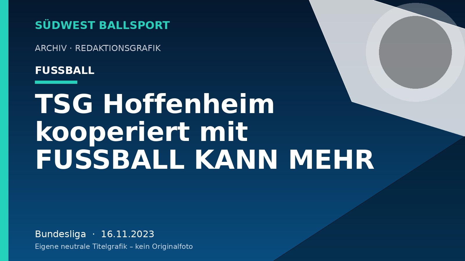 TSG Hoffenheim kooperiert mit FUSSBALL KANN MEHR – Südwest Ballsport