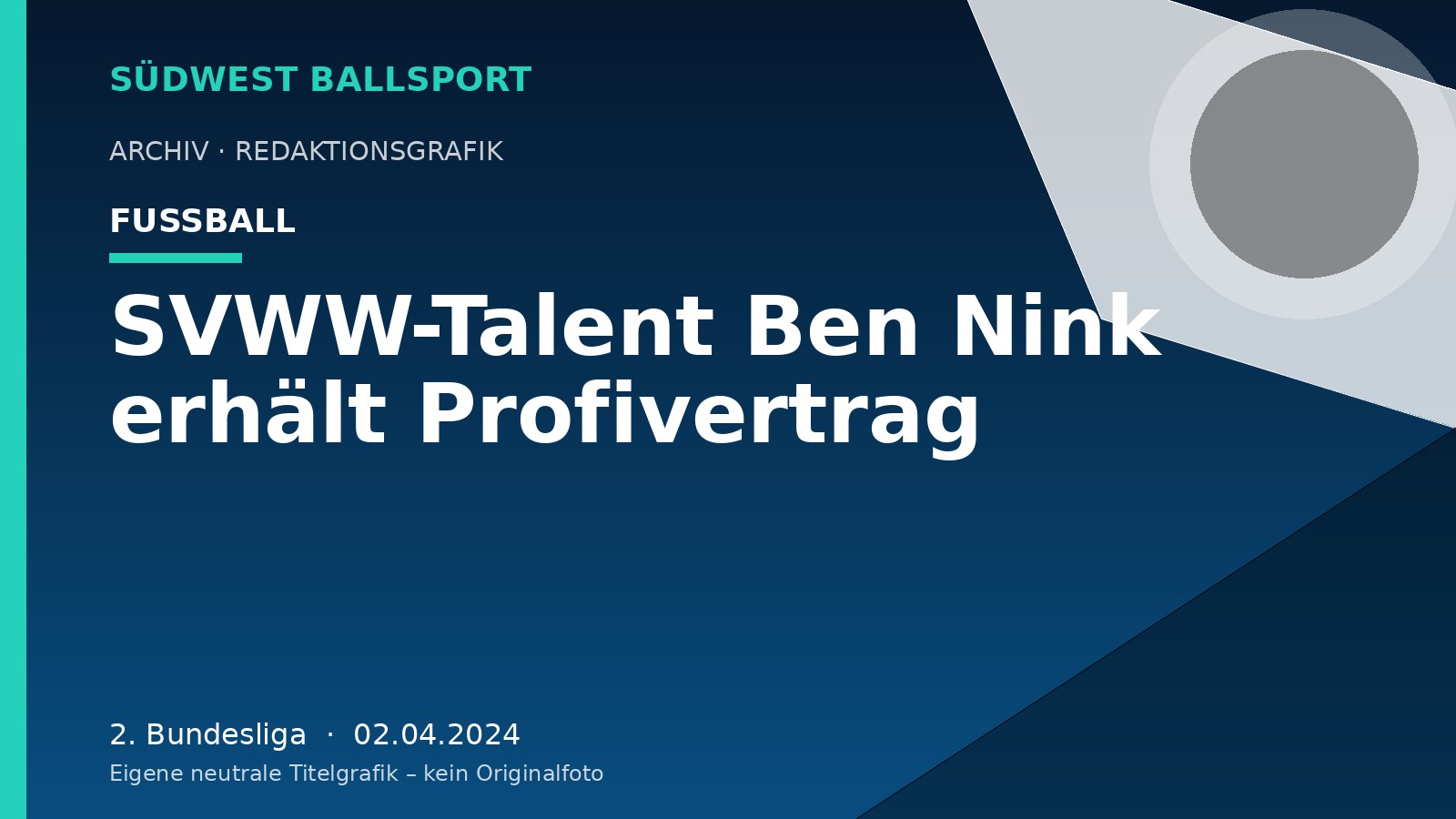 SVWW-Talent Ben Nink erhält Profivertrag SVWW-Talent Ben Nink erhält Profivertrag – Südwest Ballsport