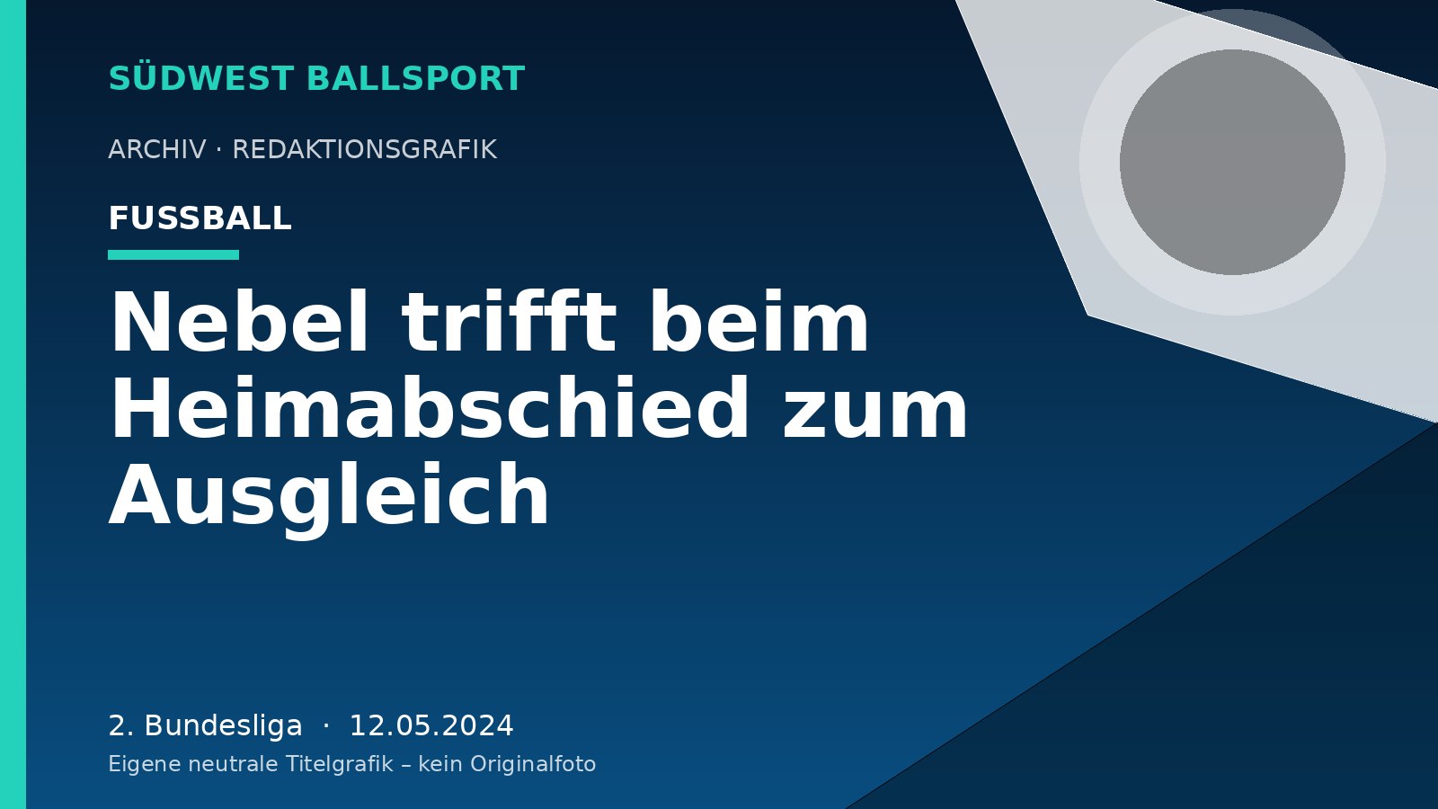 Nebel trifft beim Heimabschied zum Ausgleich – Südwest Ballsport