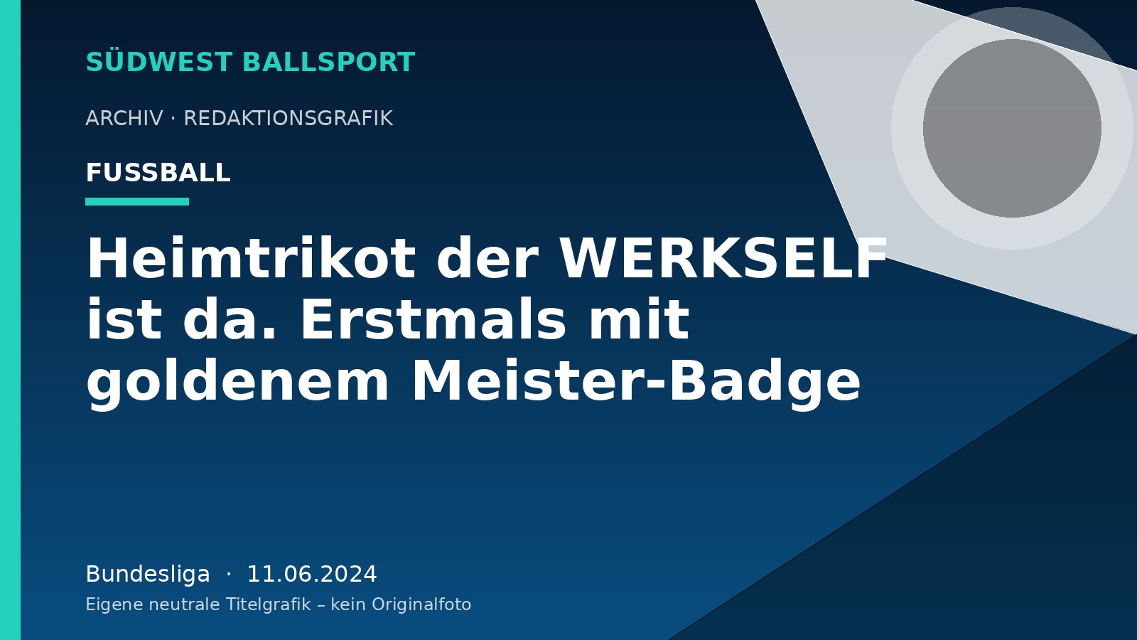 Heimtrikot der WERKSELF ist da. Erstmals mit goldenem Meister-Badge – Südwest Ballsport