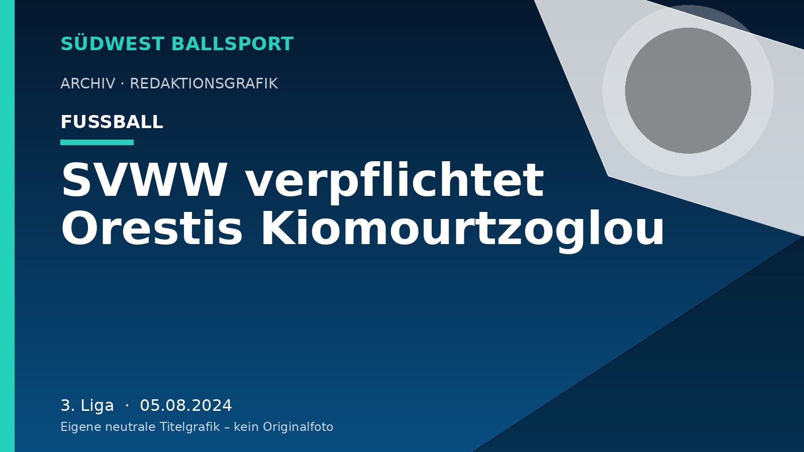SVWW verpflichtet Orestis Kiomourtzoglou – Südwest Ballsport