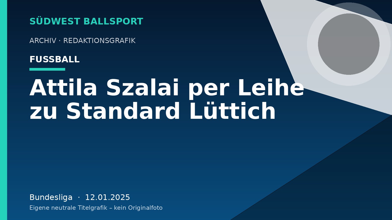 Attila Szalai per Leihe zu Standard Lüttich – Südwest Ballsport