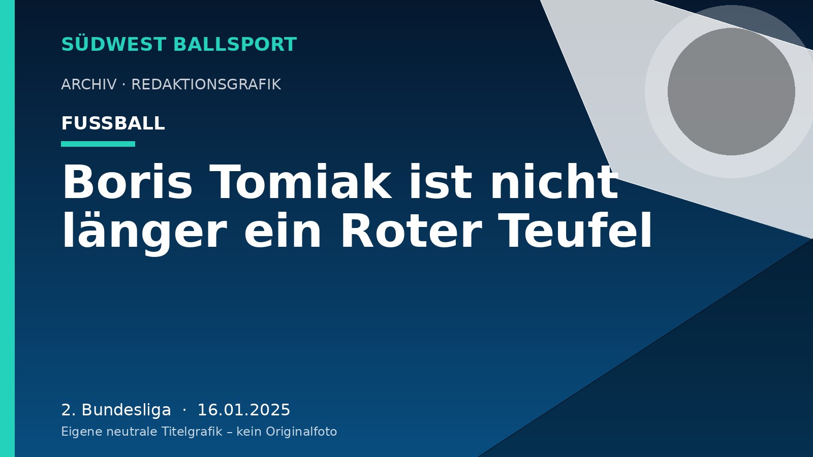 Boris Tomiak ist nicht länger ein Roter Teufel – Südwest Ballsport