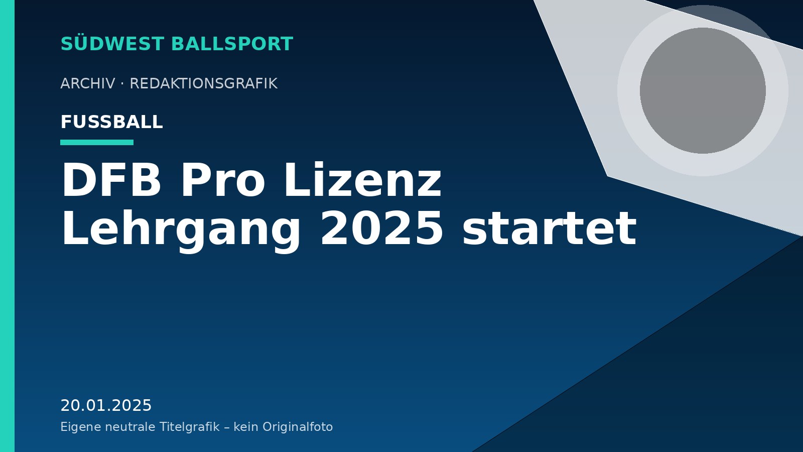 DFB Pro Lizenz Lehrgang 2025 startet – Südwest Ballsport