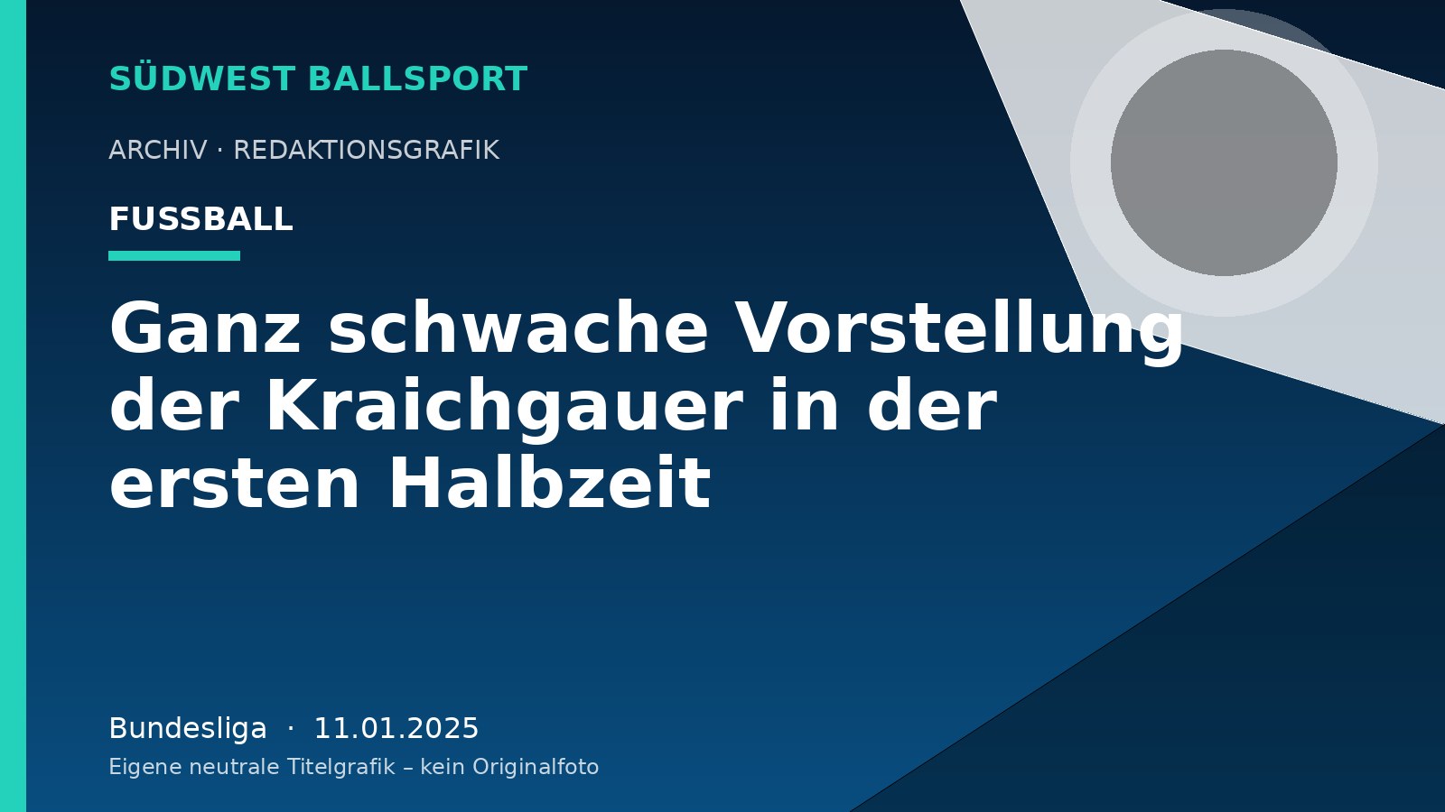 Ganz schwache Vorstellung der Kraichgauer in der ersten Halbzeit – Südwest Ballsport
