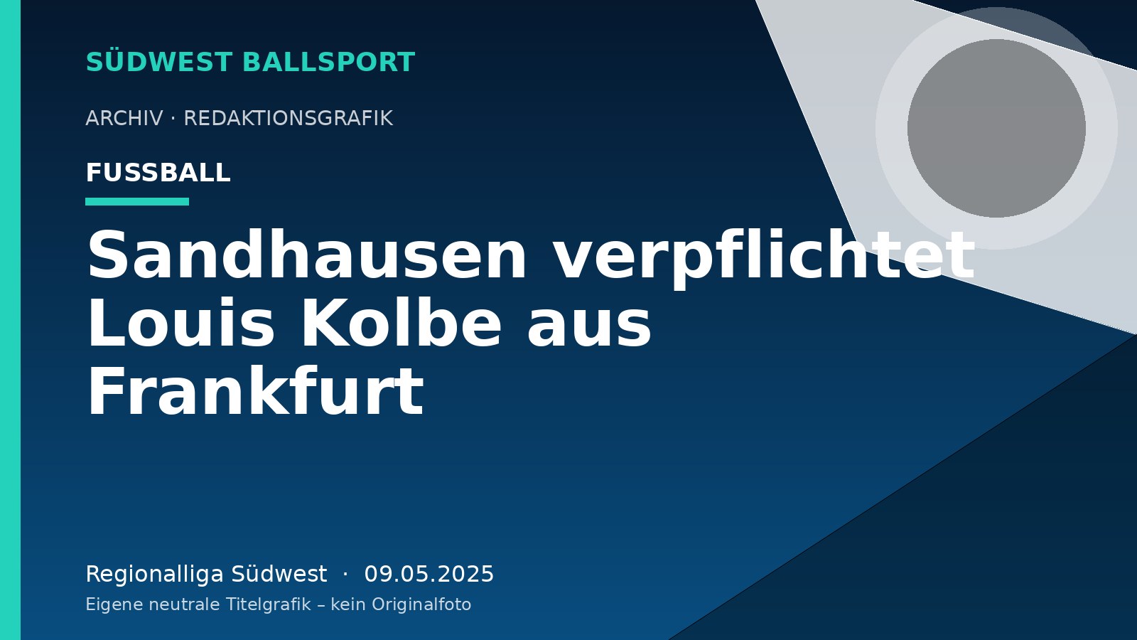 Sandhausen verpflichtet Louis Kolbe aus Frankfurt – Südwest Ballsport