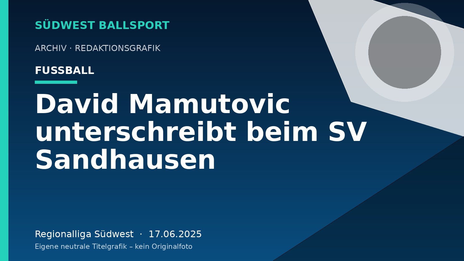 David Mamutovic unterschreibt beim SV Sandhausen David Mamutovic unterschreibt beim SV Sandhausen – Südwest Ballsport
