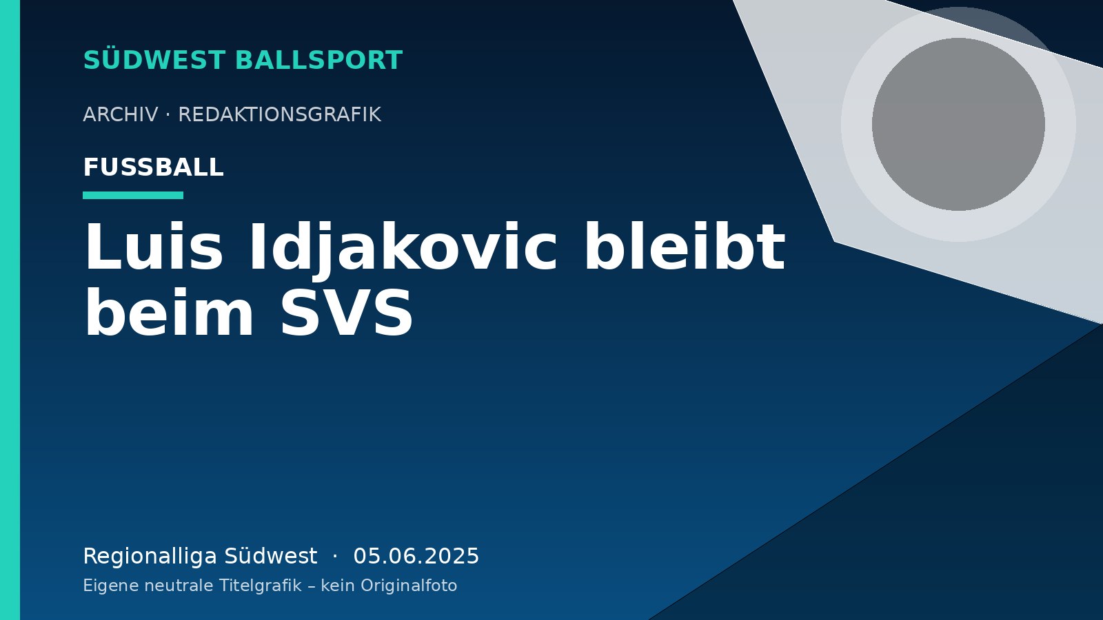 Luis Idjakovic bleibt beim SVS Luis Idjakovic bleibt beim SVS – Südwest Ballsport