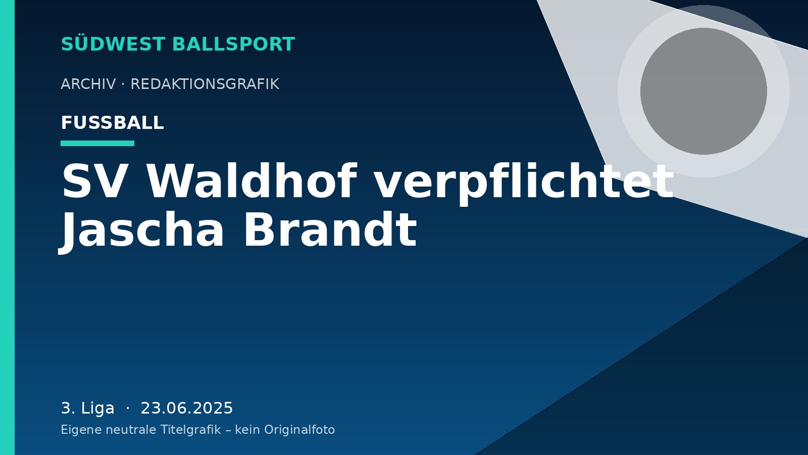SV Waldhof verpflichtet Jascha Brandt SV Waldhof verpflichtet Jascha Brandt – Südwest Ballsport