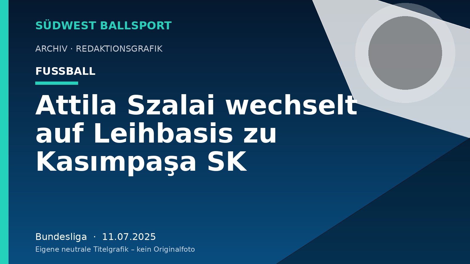 Attila Szalai wechselt auf Leihbasis zu Kasımpaşa SK – Südwest Ballsport