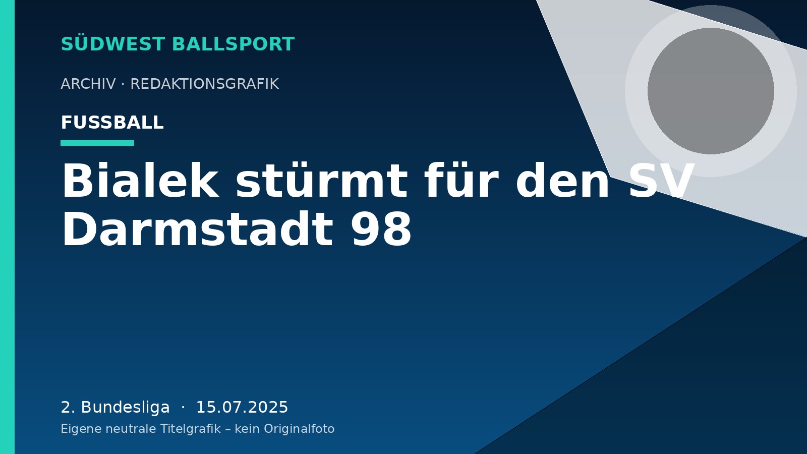 Bialek stürmt für den SV Darmstadt 98 – Südwest Ballsport