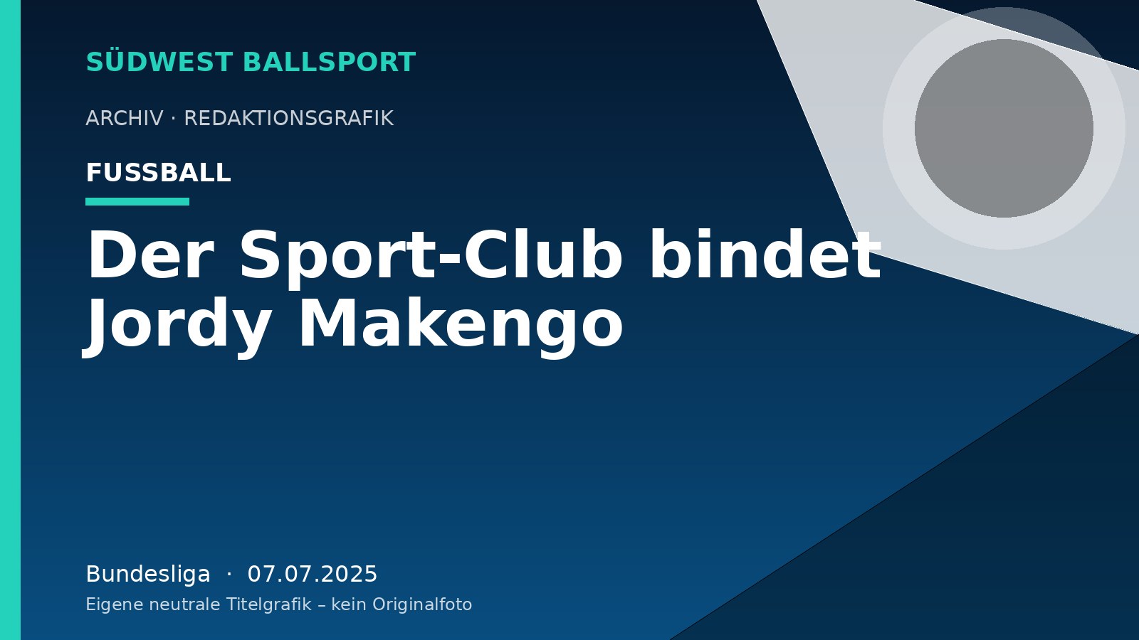 Der Sport-Club bindet Jordy Makengo – Südwest Ballsport