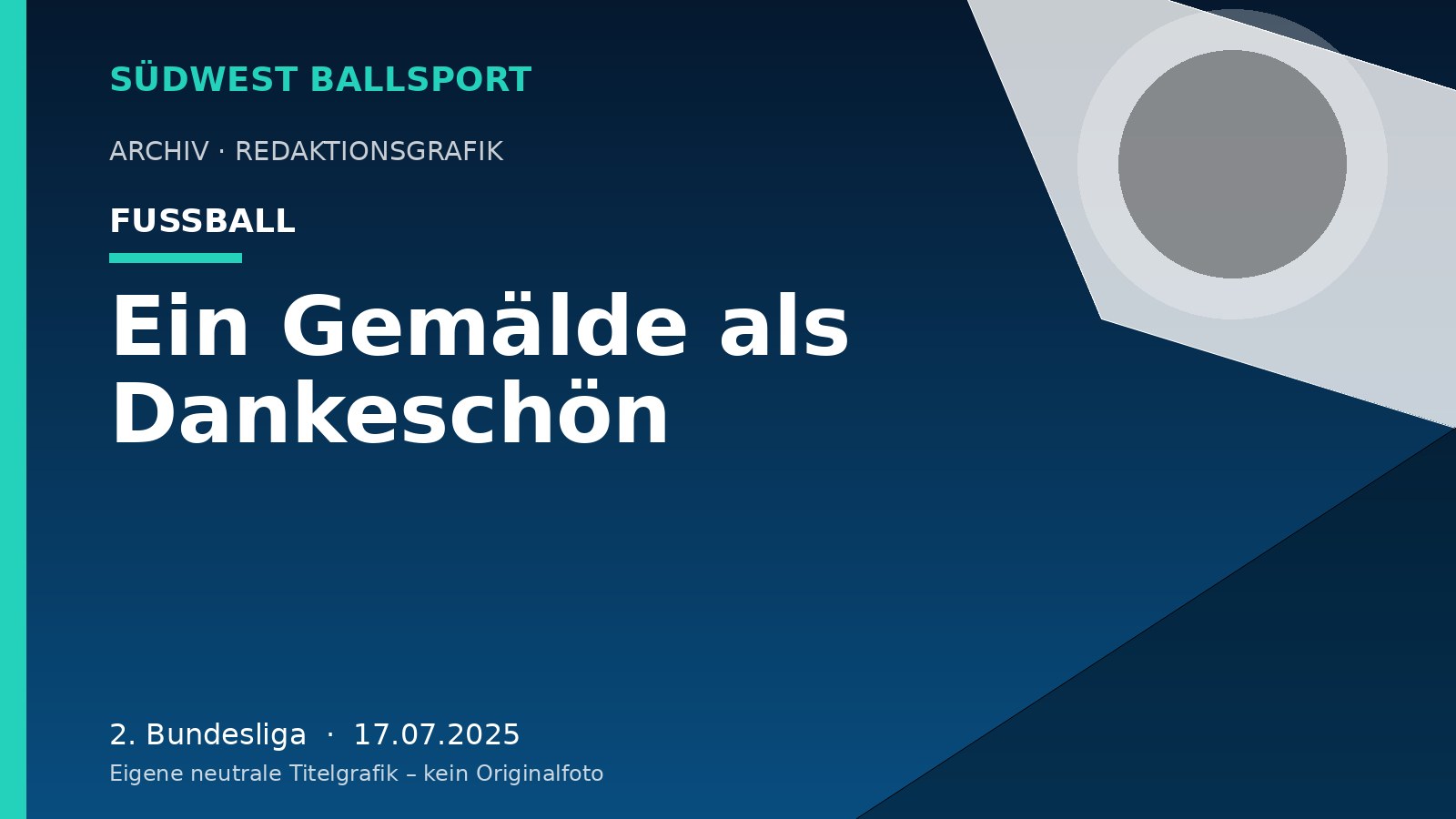 Ein Gemälde als Dankeschön Ein Gemälde als Dankeschön – Südwest Ballsport
