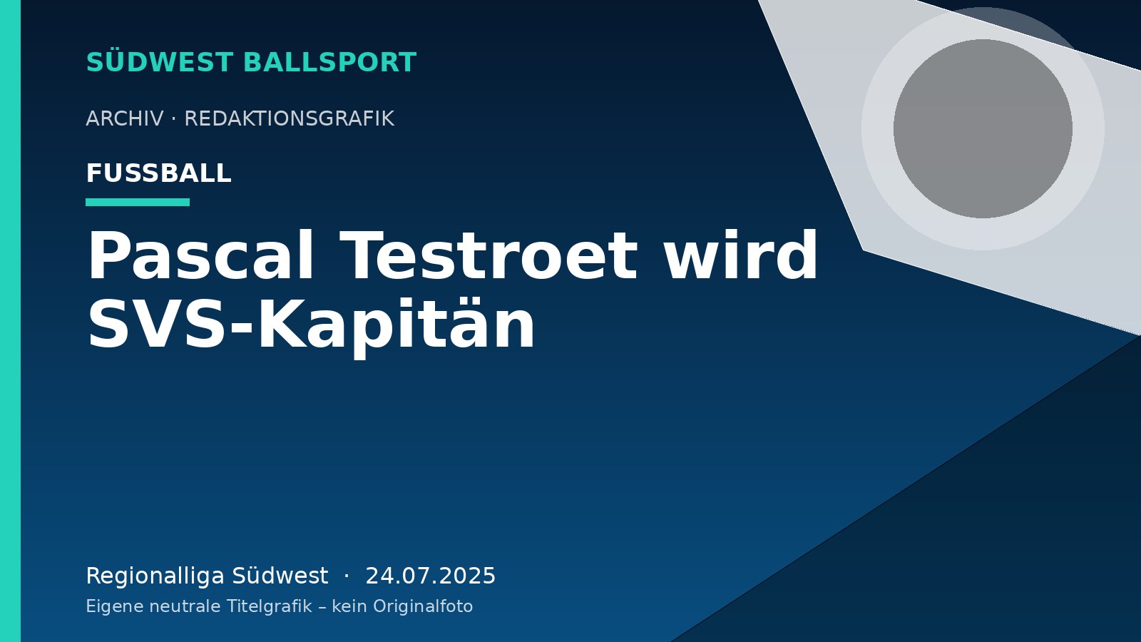 Pascal Testroet wird SVS-Kapitän – Südwest Ballsport