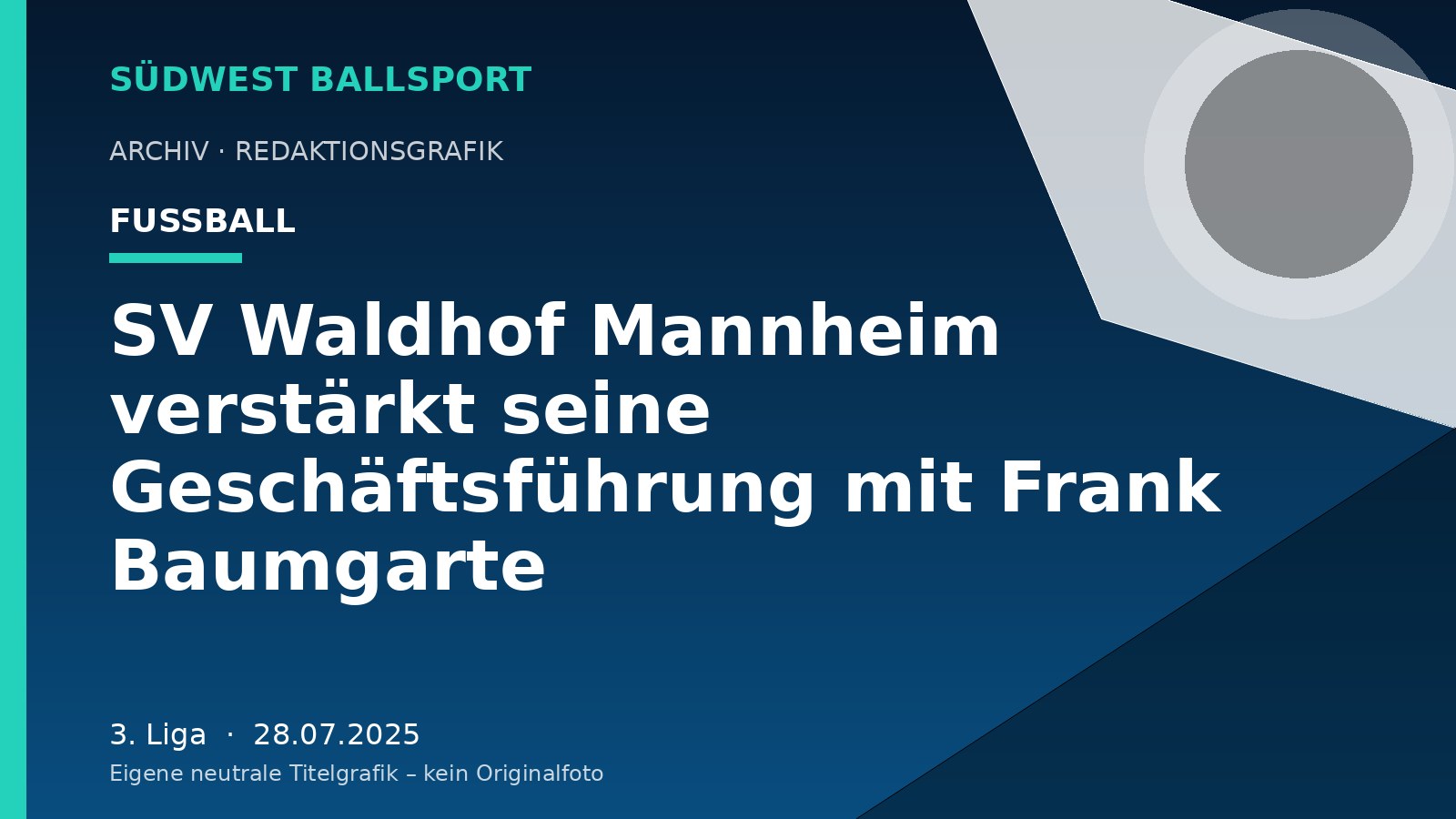 SV Waldhof Mannheim verstärkt seine Geschäftsführung mit Frank Baumgarte – Südwest Ballsport