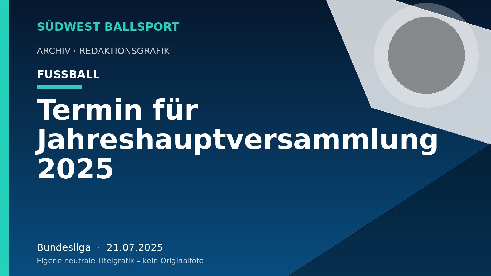 Termin für Jahreshauptversammlung 2025 – Südwest Ballsport
