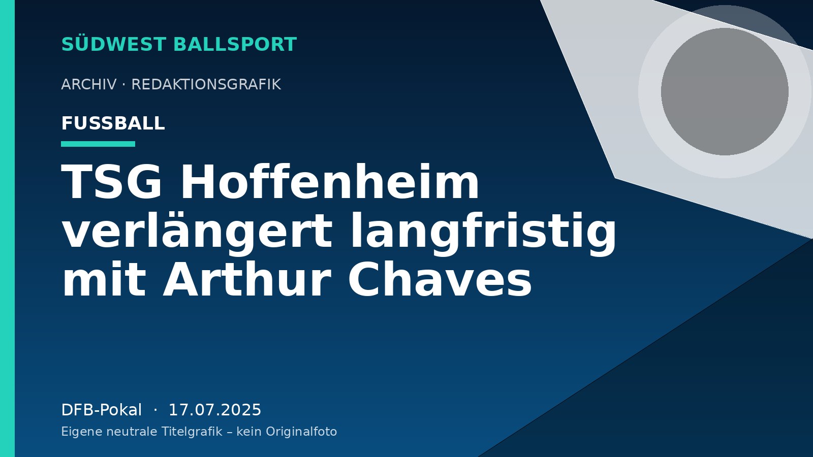 TSG Hoffenheim verlängert langfristig mit Arthur Chaves – Südwest Ballsport