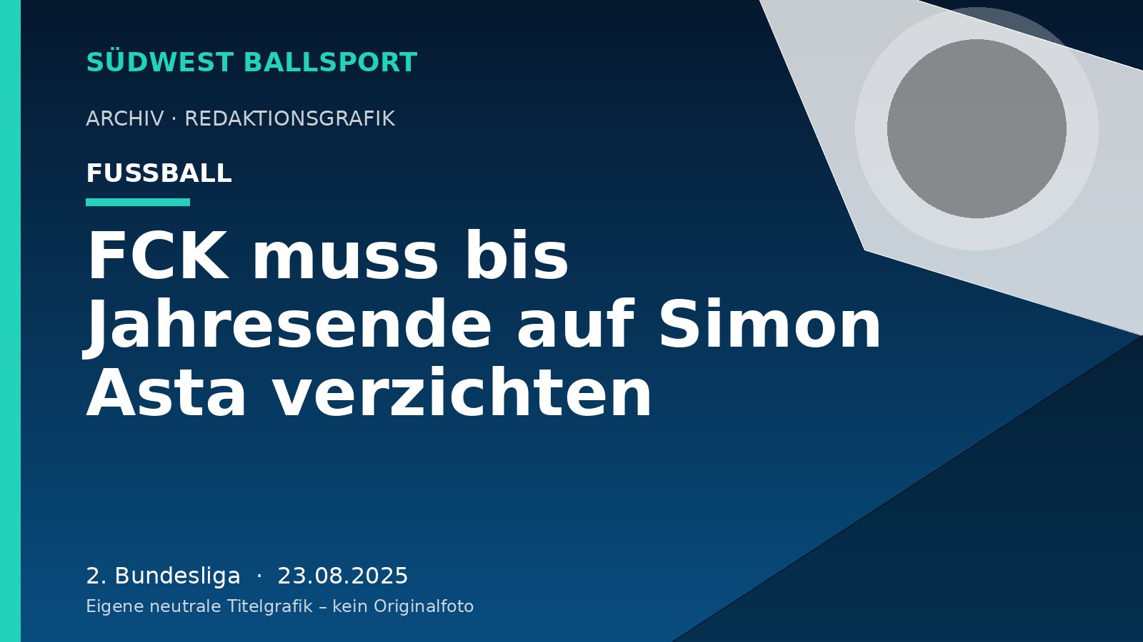 FCK muss bis Jahresende auf Simon Asta verzichten FCK muss bis Jahresende auf Simon Asta verzichten – Südwest Ballsport