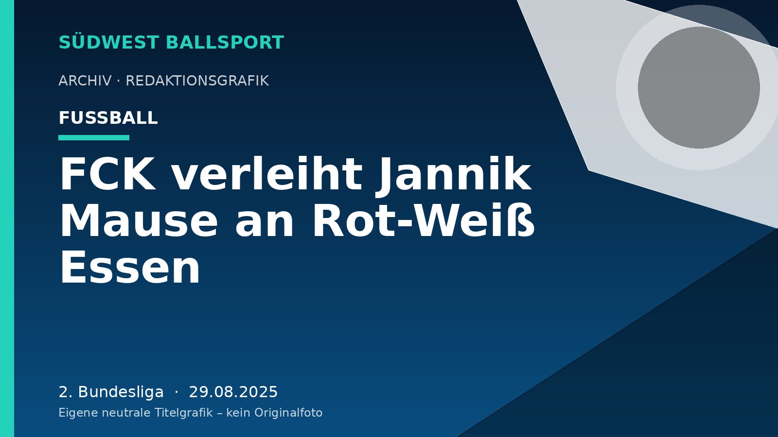 FCK verleiht Jannik Mause an Rot-Weiß Essen FCK verleiht Jannik Mause an Rot-Weiß Essen – Südwest Ballsport