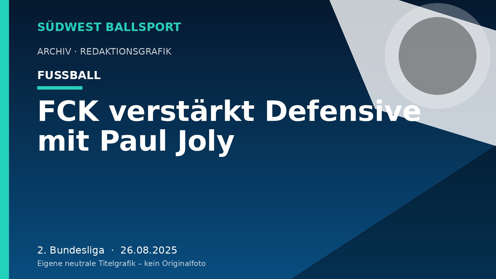 FCK verstärkt Defensive mit Paul Joly – Südwest Ballsport