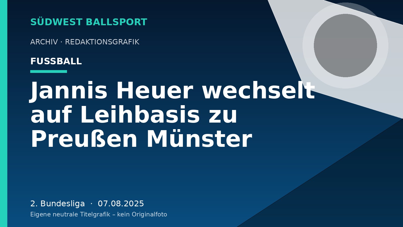 Jannis Heuer wechselt auf Leihbasis zu Preußen Münster – Südwest Ballsport