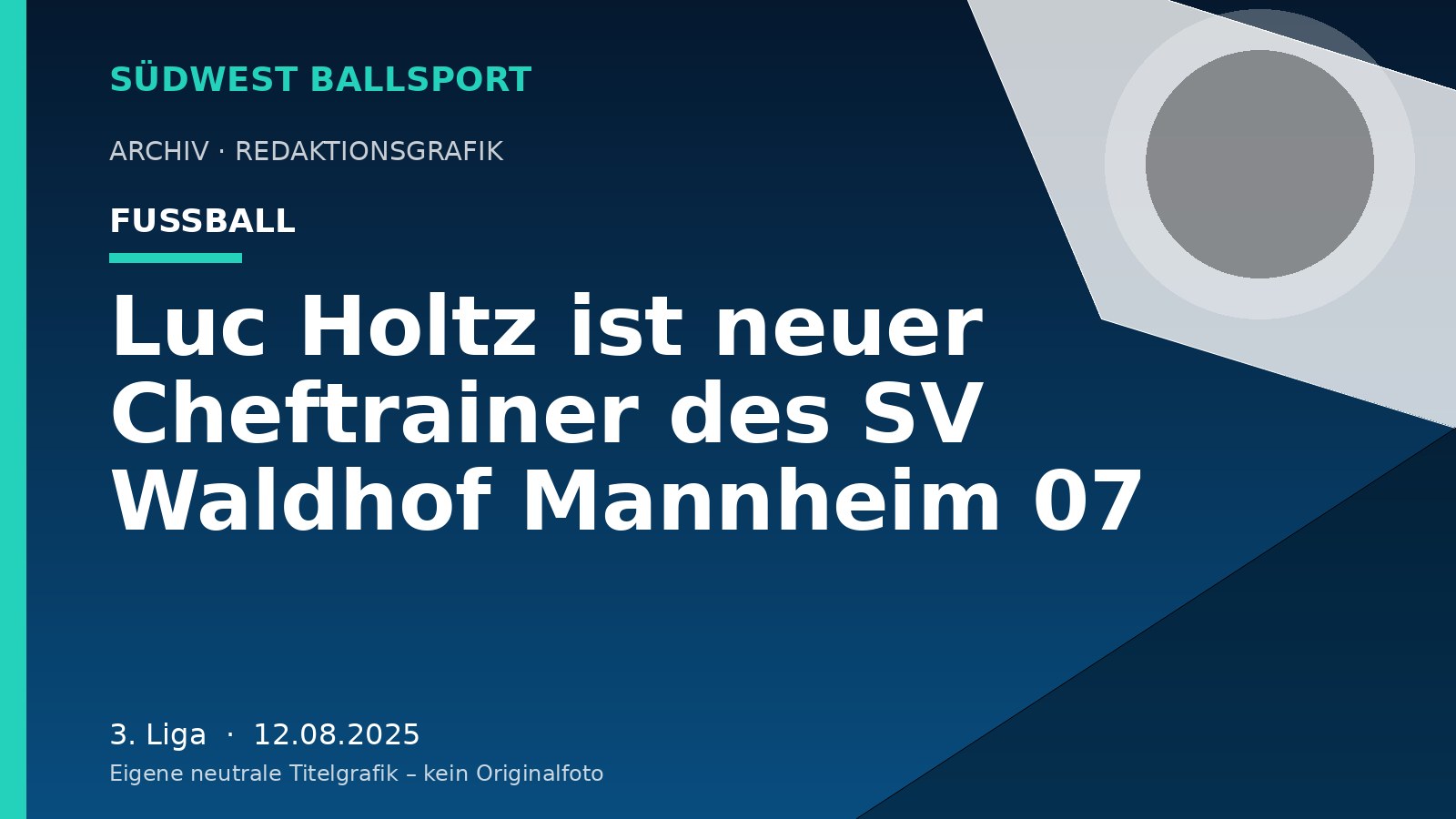 Luc Holtz ist neuer Cheftrainer des SV Waldhof Mannheim 07 Luc Holtz ist neuer Cheftrainer des SV Waldhof Mannheim 07 – Südwest Ballsport