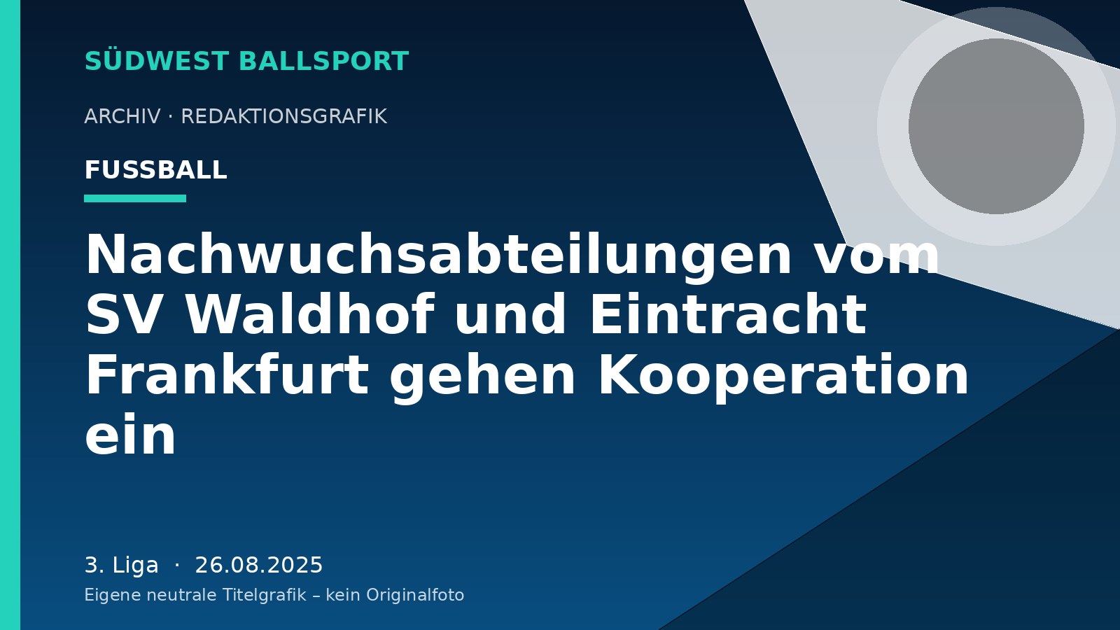 Nachwuchsabteilungen vom SV Waldhof und Eintracht Frankfurt gehen Kooperation ein – Südwest Ballsport