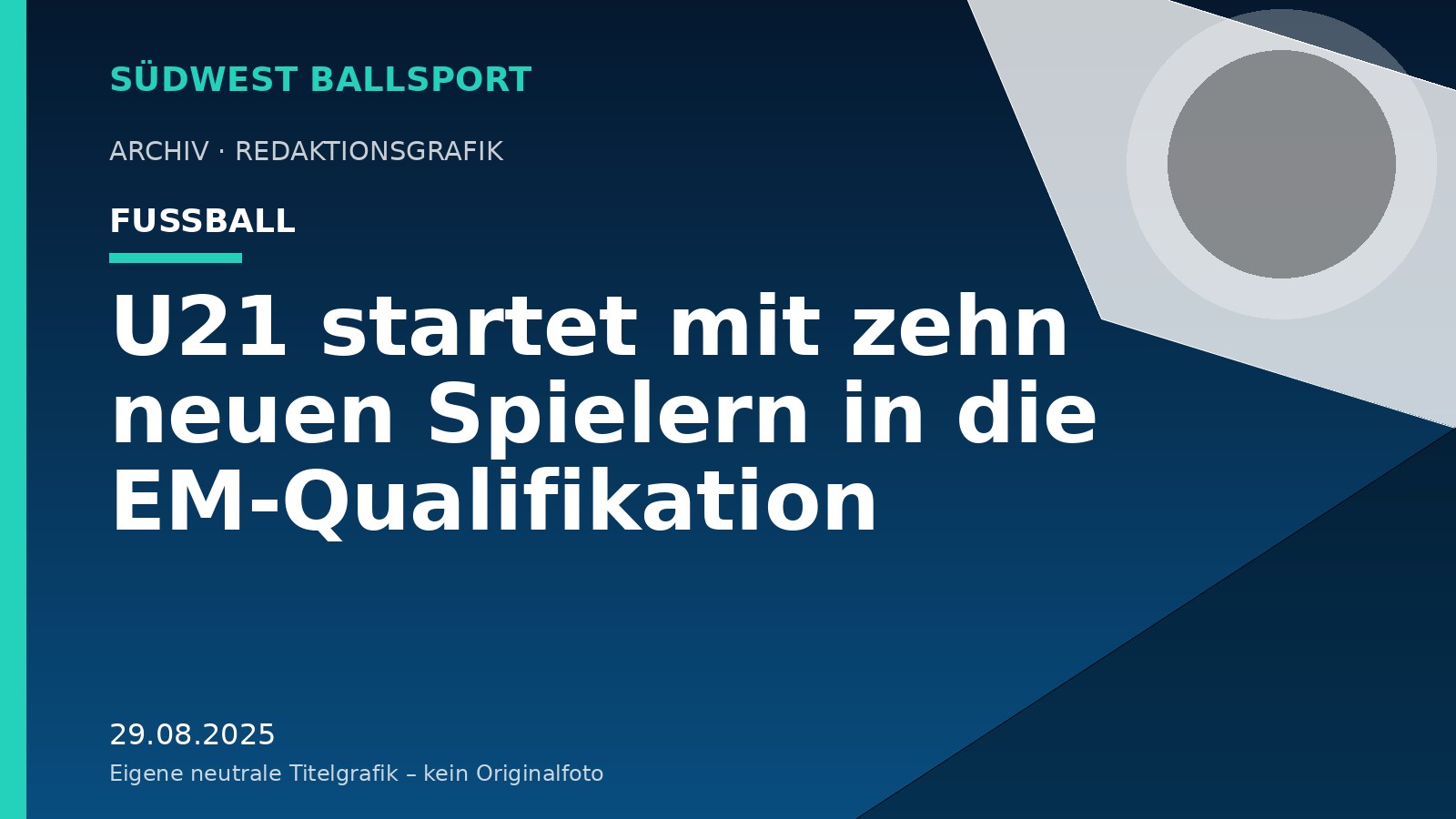 U21 startet mit zehn neuen Spielern in die EM-Qualifikation – Südwest Ballsport