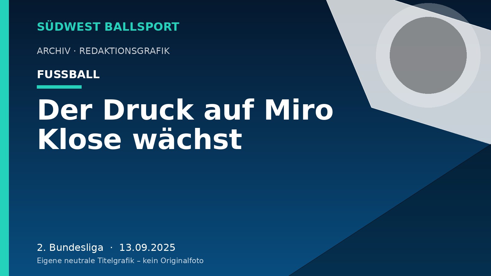 Der Druck auf Miro Klose wächst Der Druck auf Miro Klose wächst – Südwest Ballsport