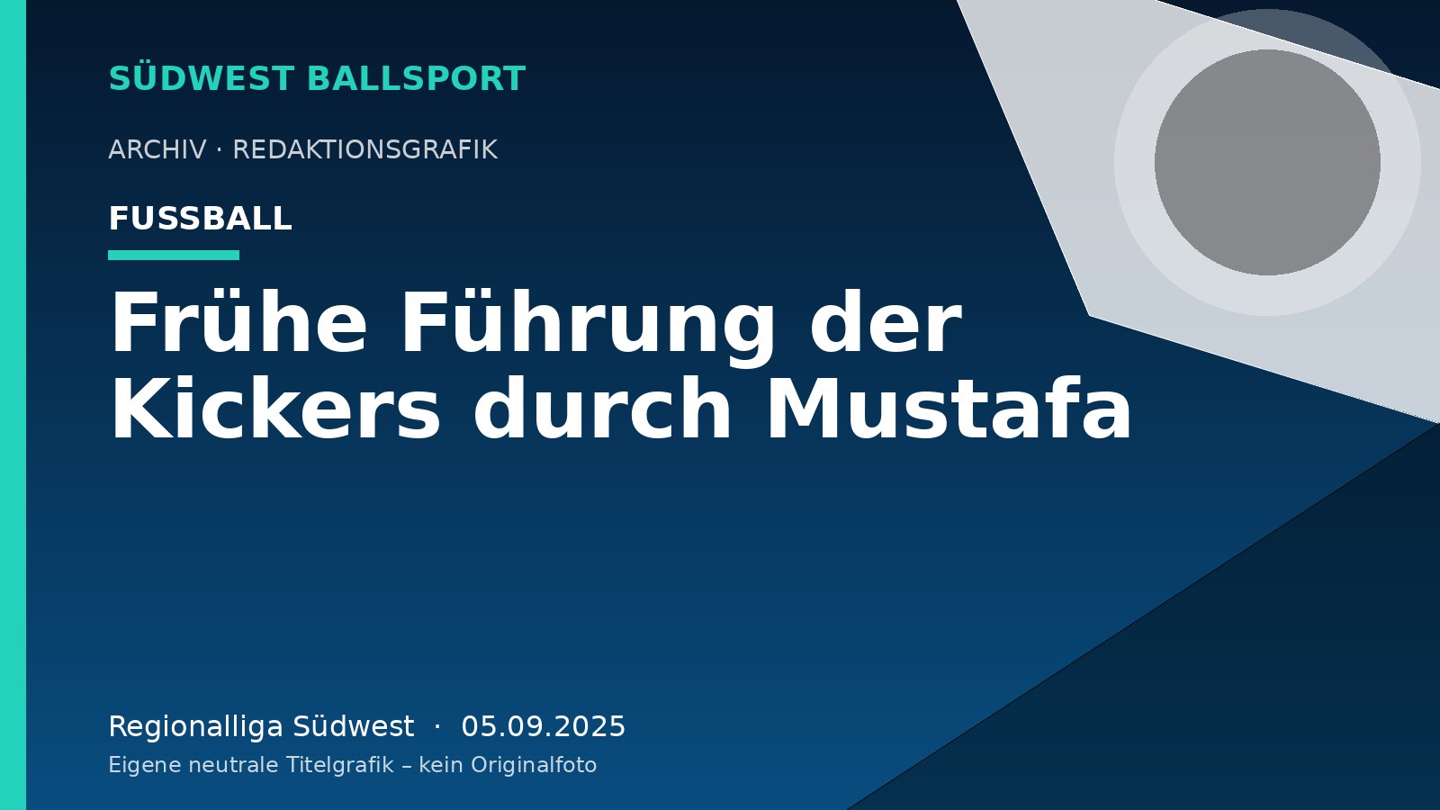 Frühe Führung der Kickers durch Mustafa Frühe Führung der Kickers durch Mustafa – Südwest Ballsport