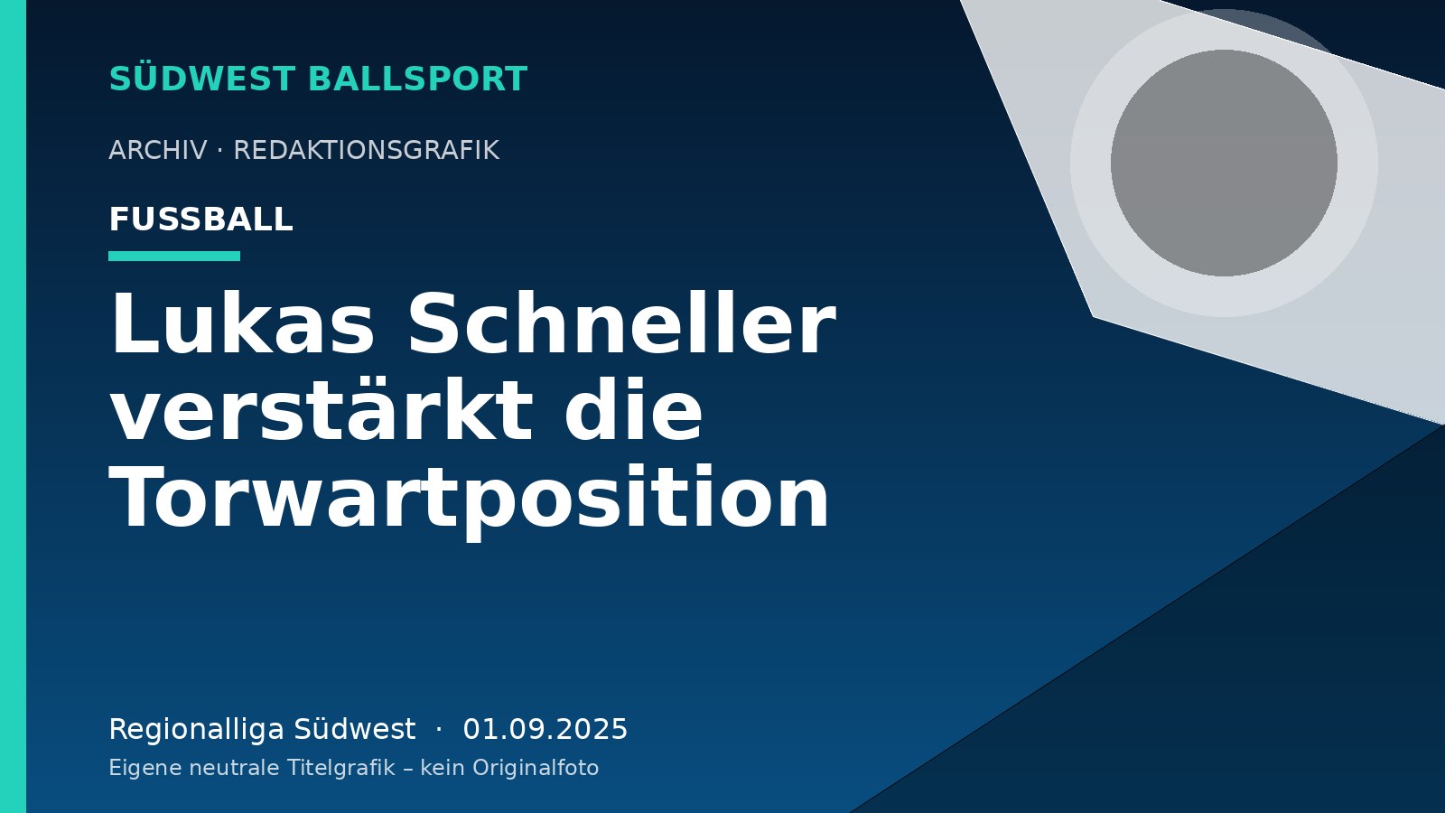Lukas Schneller verstärkt die Torwartposition – Südwest Ballsport