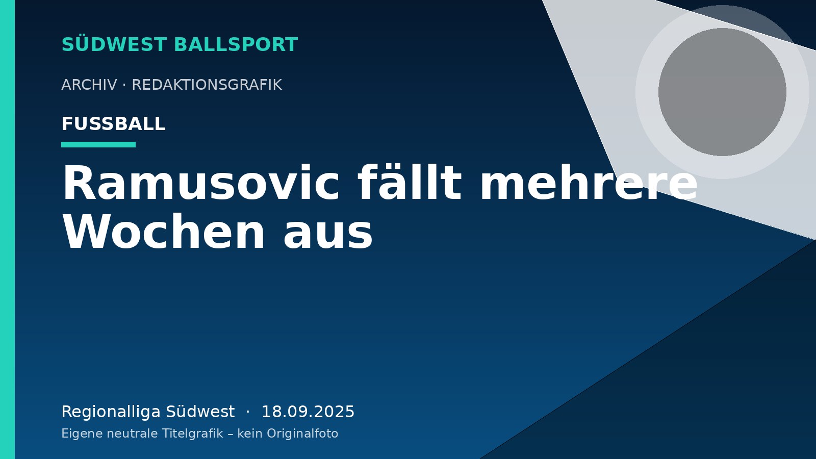 Ramusovic fällt mehrere Wochen aus – Südwest Ballsport