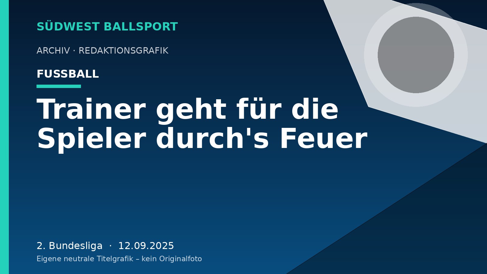 Trainer geht für die Spieler durch's Feuer – Südwest Ballsport