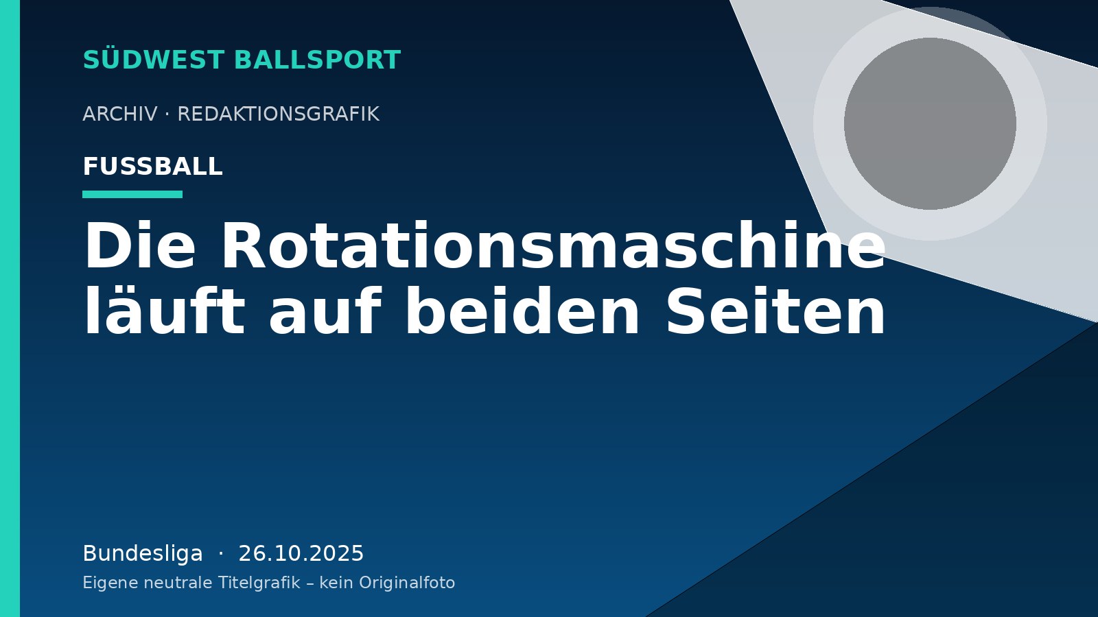 Die Rotationsmaschine läuft auf beiden Seiten – Südwest Ballsport