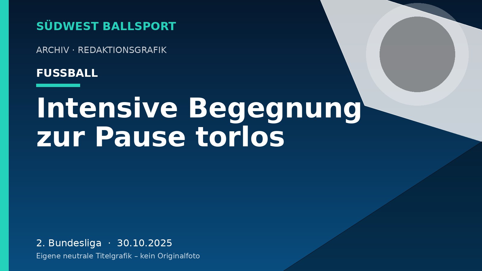 Intensive Begegnung zur Pause torlos Intensive Begegnung zur Pause torlos – Südwest Ballsport