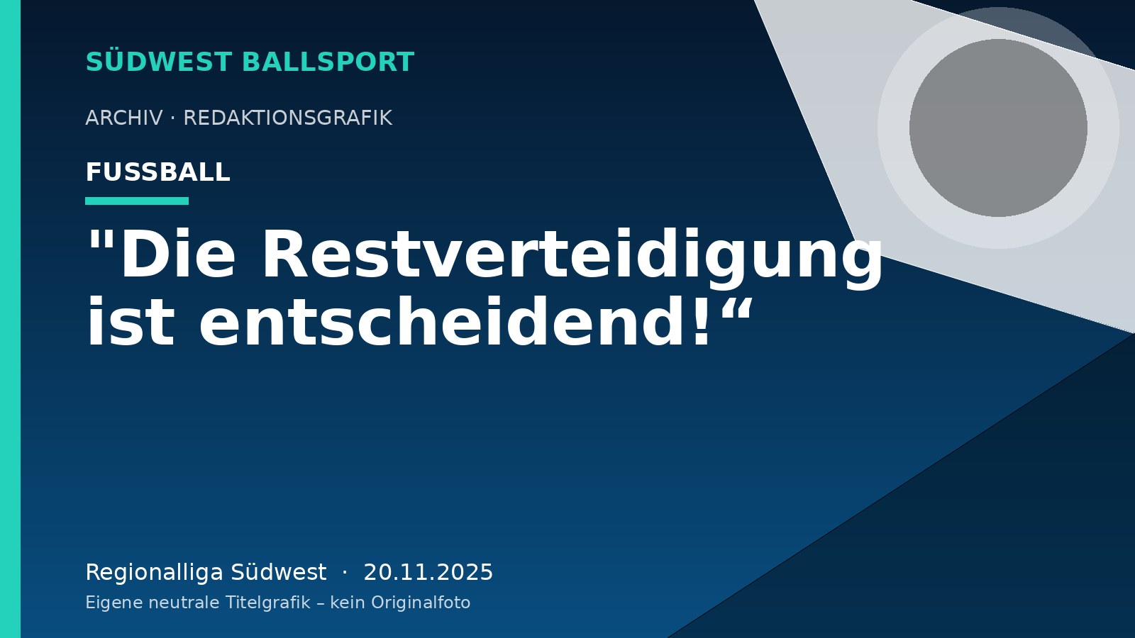 "Die Restverteidigung ist entscheidend!“ – Südwest Ballsport