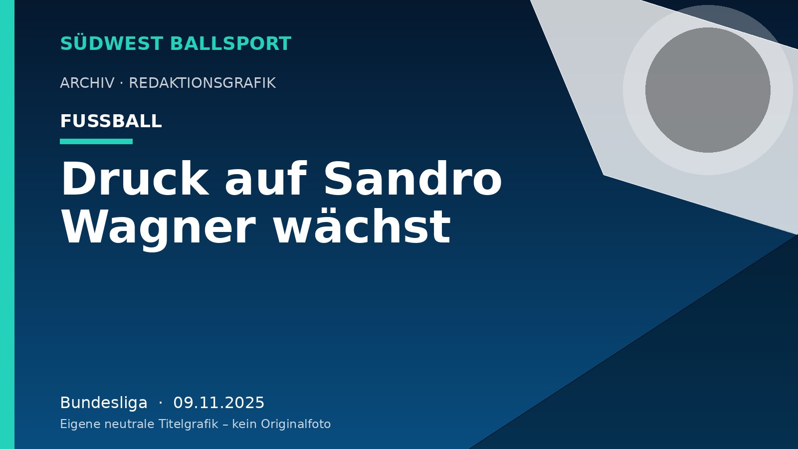 Druck auf Sandro Wagner wächst – Südwest Ballsport