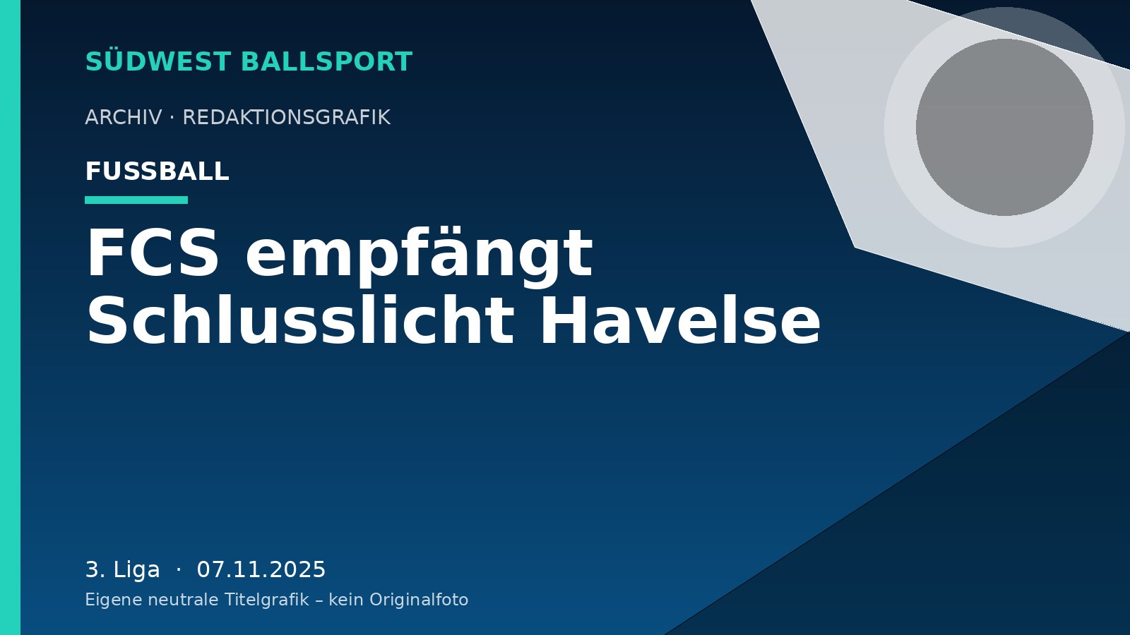 FCS empfängt Schlusslicht Havelse – Südwest Ballsport