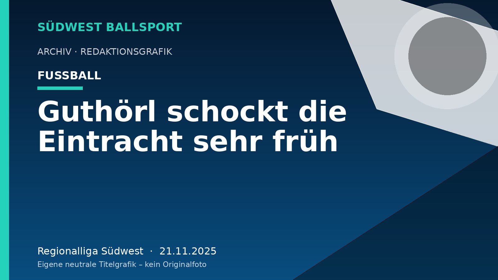 Guthörl schockt die Eintracht sehr früh Guthörl schockt die Eintracht sehr früh – Südwest Ballsport