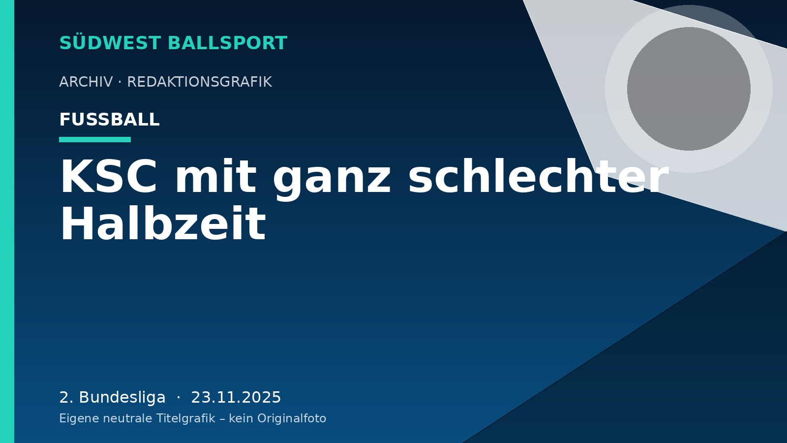 KSC mit ganz schlechter Halbzeit KSC mit ganz schlechter Halbzeit – Südwest Ballsport