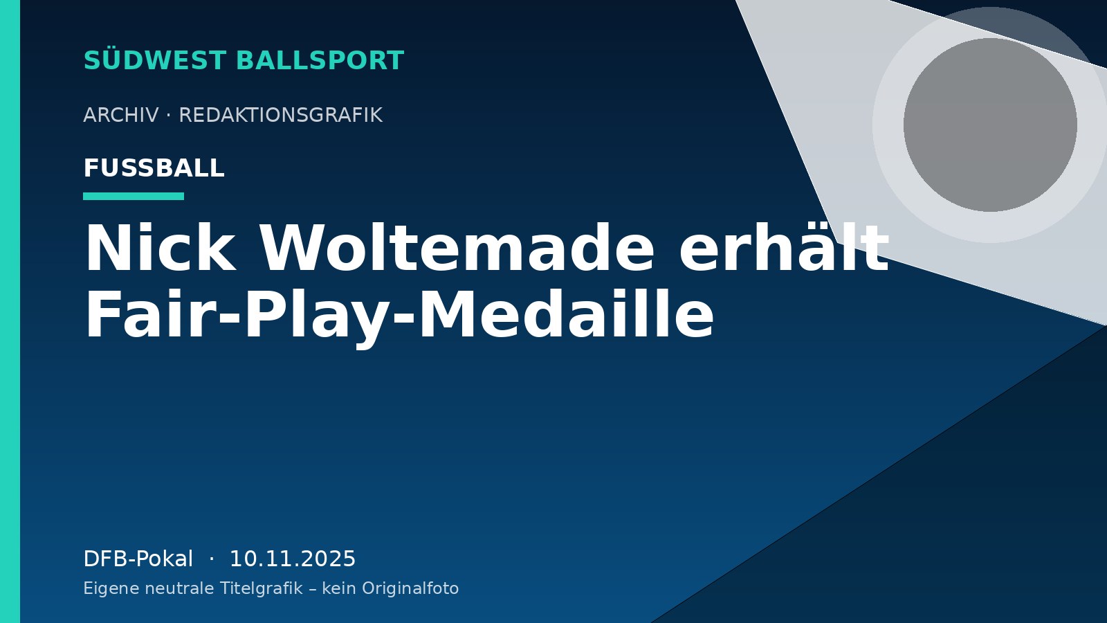 Nick Woltemade erhält Fair-Play-Medaille – Südwest Ballsport