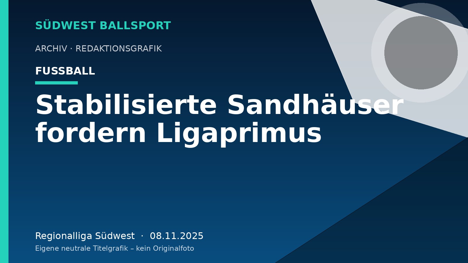 Stabilisierte Sandhäuser fordern Ligaprimus – Südwest Ballsport