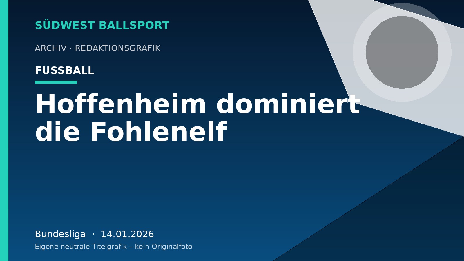 Hoffenheim dominiert die Fohlenelf – Südwest Ballsport