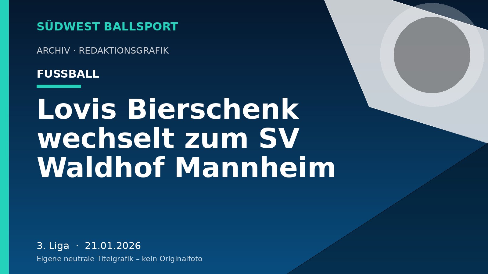 Lovis Bierschenk wechselt zum SV Waldhof Mannheim Lovis Bierschenk wechselt zum SV Waldhof Mannheim – Südwest Ballsport