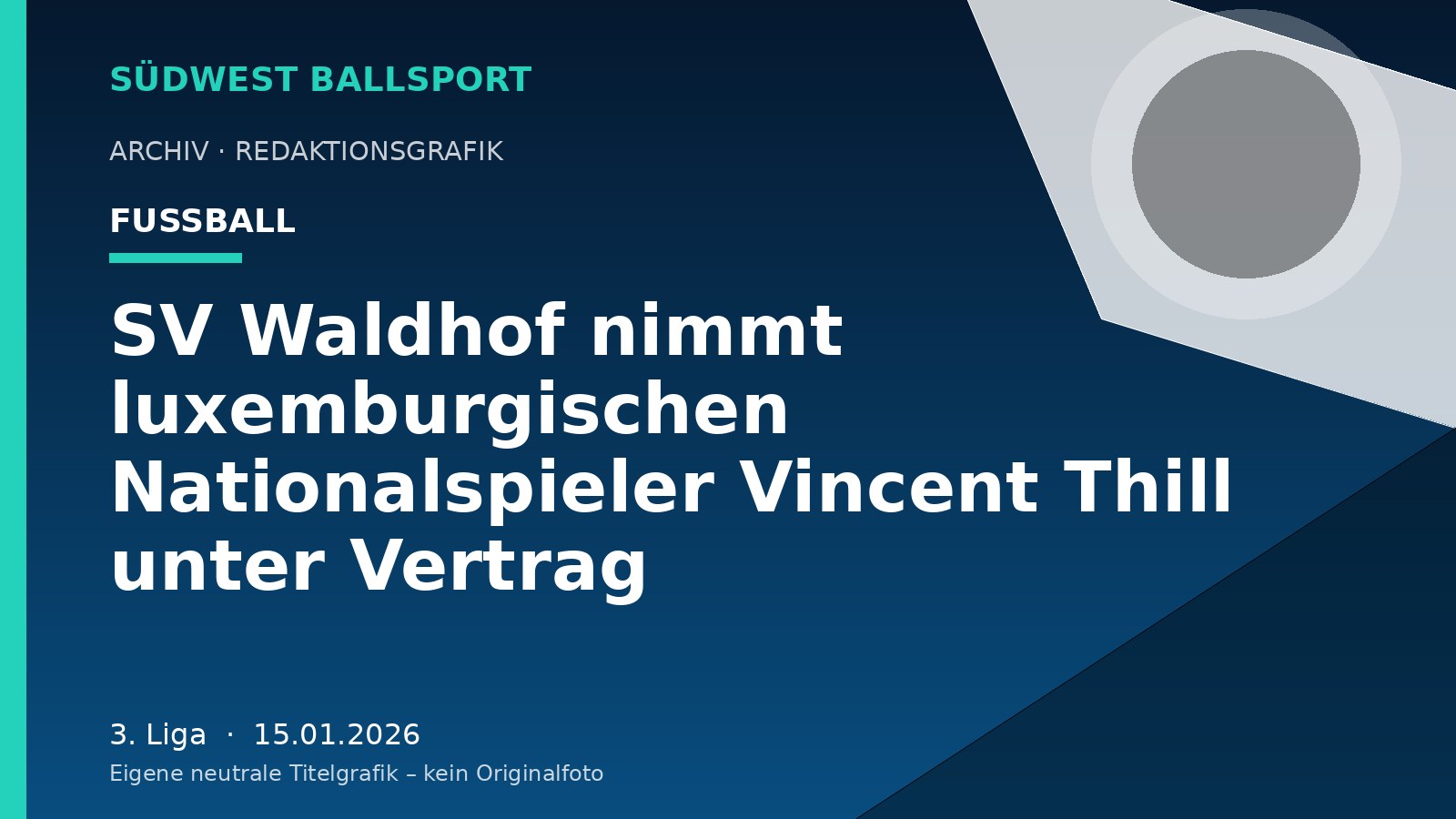 SV Waldhof nimmt luxemburgischen Nationalspieler Vincent Thill unter Vertrag SV Waldhof nimmt luxemburgischen Nationalspieler Vincent Thill unter Vertrag – Südwest Ballsport
